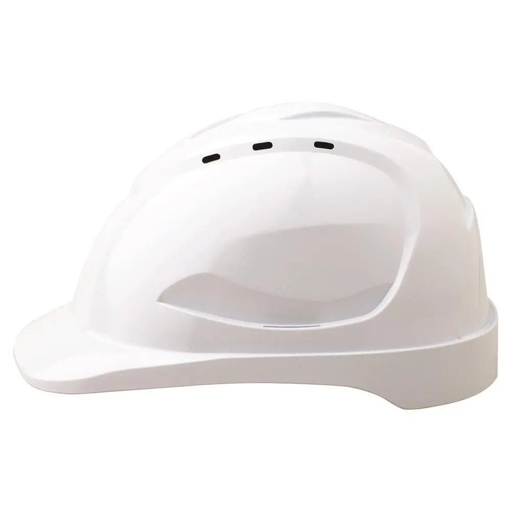 Pro Choice Hard Hat Vented 6 Point Push Lock Harness - HHV9 PPE Pro Choice WHITE